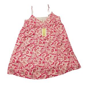 Aritzia Wilfred Slip Dress Lover Satin Pink/Cream Floral Flowers Size M Babydoll